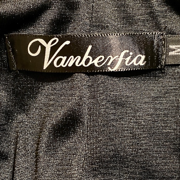 Vanberfia / Black / Smock Dress w Lace Detail / M - Picture 5 of 7